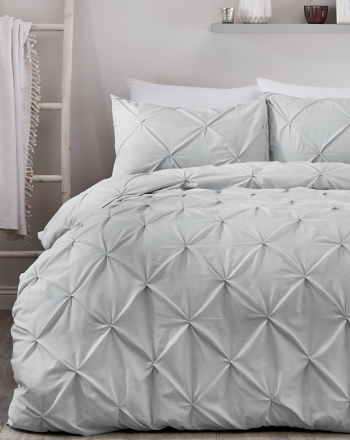 Serene Lara Duvet Cover Set Silver - Serene - Size: SINGLE - image 1
