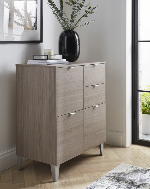 Cameron Compact Sideboard Grey OAK - One Call - image 1
