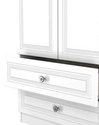 Richmond Triple Wardrobe 2 Drawers White - Welcome - thumbnail 2