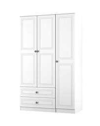 Richmond Triple Wardrobe 2 Drawers White - Welcome - thumbnail 4