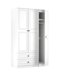 Richmond Triple Wardrobe 2 Drawers White - Welcome - thumbnail 5