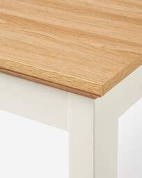 Julipa Ashford Table and 4 Everly Chairs Cream/Natural - Julipa - thumbnail 3