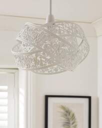 Matte White Fretwork Shade White - Searchlight - thumbnail 3