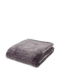 Raschel Velvet Throw Charcoal - Catherine Lansfield - Size: 200X240 - thumbnail 4