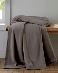 Raschel Velvet Throw Charcoal - Catherine Lansfield - Size: 200X240 - thumbnail 3