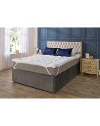 Downland Cloud 5cm Mattress Topper White - Downland - Size: SINGLE - thumbnail 2