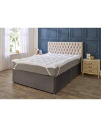 Downland Cloud 5cm Mattress Topper White - Downland - Size: SINGLE - thumbnail 4