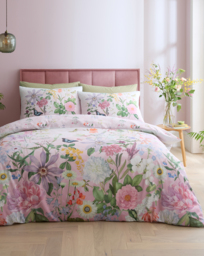RHS x Catherine Lansfield Duvet Set Pink - RHS - Size: SINGLE