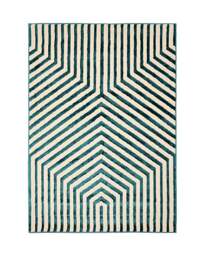 Brio Linear Textured Rug Teal - Homemaker - Size: 160X230 - thumbnail 3