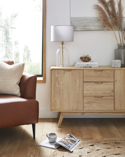 Oslo Large Sideboard OAK Effect - Gray & Osbourn - image 1