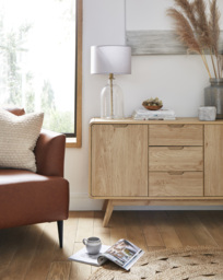 Oslo Large Sideboard OAK Effect - Gray & Osbourn - thumbnail 1