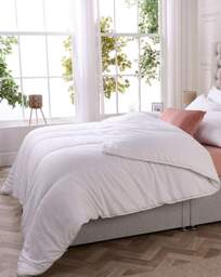 Downland Soft Touch 10.5 Tog Duvet White - Downland - Size: SINGLE - thumbnail 2