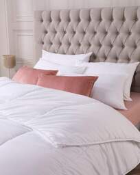 Downland Soft Touch 10.5 Tog Duvet White - Downland - Size: SINGLE - thumbnail 3