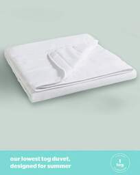 Silentnight Light 1 Tog Duvet White - Silentnight - Size: DOUBLE - thumbnail 5