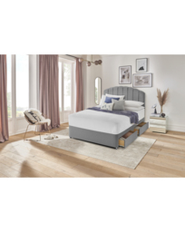 Silentnight Fabric 4 Drawer Divan Base Grey - Silentnight - Size: KINGSIZE - thumbnail 1