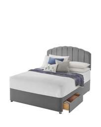 Silentnight Fabric 4 Drawer Divan Base Grey - Silentnight - Size: KINGSIZE - thumbnail 3