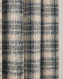 Everett Eyelet Curtains Grey - Curtina - Size: 168 x 229cm - thumbnail 3
