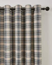 Everett Eyelet Curtains Grey - Curtina - Size: 168 x 229cm - thumbnail 2