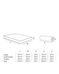 Jay-Be 2000 e-Pocket Truecore Mattress - Jay-Be - Size: DOUBLE - thumbnail 4