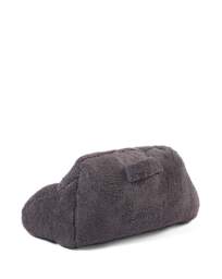 Heated Teddy Fleece Cuddle Cushion Charcoal - Huggleland - Size: ONE SIZE - thumbnail 3