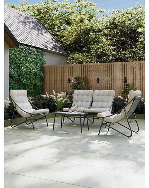 Charles Bentley Porto Lounge Set Cream - Charles Bentley - image 1