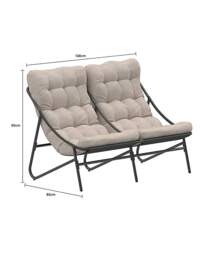 Charles Bentley Porto Lounge Set Cream - Charles Bentley - thumbnail 5