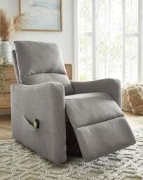 Lincoln Rise & Recline Fabric Armchair Charcoal - JD Williams - thumbnail 2