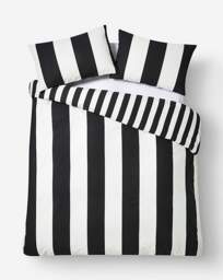 Joanna Hope Stripe Duvet Set White/Black - Joanna Hope - Size: S KING - thumbnail 5