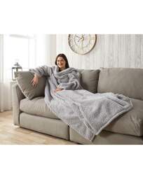 Huggleland Cosy Fleece Wearable Blanket Grey - Huggleland - Size: EACH - thumbnail 3