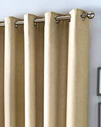 Cannes Eyelet Curtains Natural - Fusion - Size: 117 x 183cm - thumbnail 3