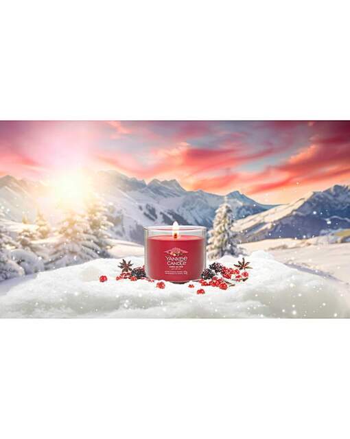 YC Signature Small Tumbler Santa Skis - Yankee Candle