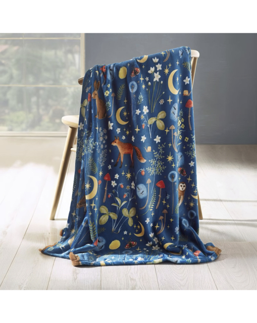 Catherine Lansfield Fleece Throw Navy Navy - Catherine Lansfield - Size: 130X170 - image 1