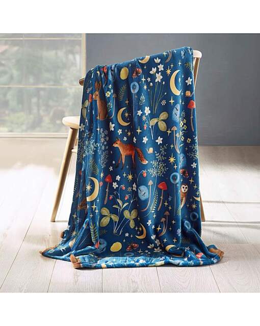 Catherine Lansfield Fleece Throw Navy Navy - Catherine Lansfield - Size: 130X170 - image 1