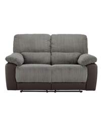 Harlow 2 Seater Recliner Sofa Charcoal - JD Williams - thumbnail 2