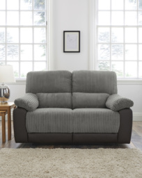 Harlow 2 Seater Recliner Sofa Charcoal - JD Williams - thumbnail 1