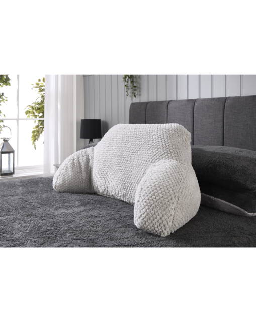 Waffle Fleece Cuddle Cushion Grey - Huggleland - Size: EACH - image 1