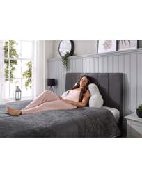 Waffle Fleece Cuddle Cushion Grey - Huggleland - Size: EACH - thumbnail 2