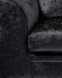 Chicago Crushed Velvet 2 Seater Sofa Black - thumbnail 3