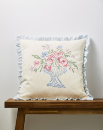 Flora Embroidered Cushion Multi - JD Williams - Size: 45X45