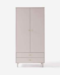 Coates 2 Door 2 Drawer Wardrobe Taupe - JD Williams - thumbnail 4
