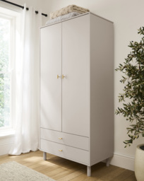 Coates 2 Door 2 Drawer Wardrobe Taupe - JD Williams - thumbnail 1