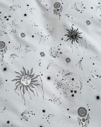 Moon & Stars Grey Duvet Set Grey - JD Williams - Size: SINGLE - thumbnail 2