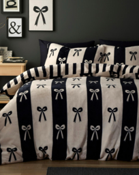 Fusion Bows Duvet Cover Set Monochrome - Fusion - Size: S KING - thumbnail 1