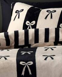 Fusion Bows Duvet Cover Set Monochrome - Fusion - Size: S KING - thumbnail 2