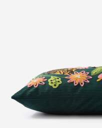 Embroidered Tigers Velvet Cushion Multi - JD Williams - Size: 30X50 - thumbnail 2