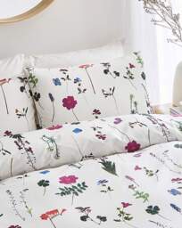 Nia Pressed Floral Duvet Cover Set Multi - JD Williams - Size: S KING - thumbnail 2