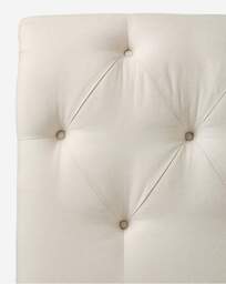 Megin Buttoned Bed Frame Natural - JD Williams - Size: DOUBLE - thumbnail 4