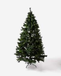 Malmo Pre-Lit Pine Christmas Tree Green - FESTIVE - Size: 7FT - thumbnail 3
