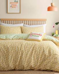 Fusion Daisy Floral Duvet Cover Set Yellow - Fusion - Size: SINGLE - thumbnail 5
