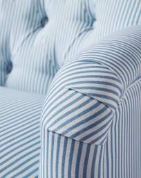 Julipa Mae Striped Accent Chair Blue - Julipa - thumbnail 3